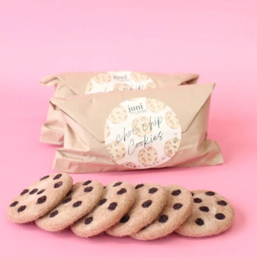 Play Juni Moon | Felt Food | Chocolate Chip Cookie Sets