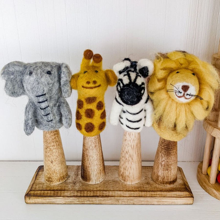 Play Papoose Toys | Finger Puppet Set - African Animals