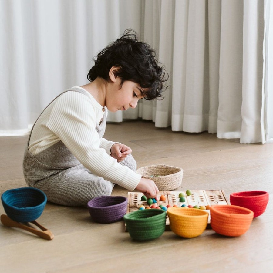 Educational Resources Matr Boomie | Rainbow Cotton Sorting Bowl Set