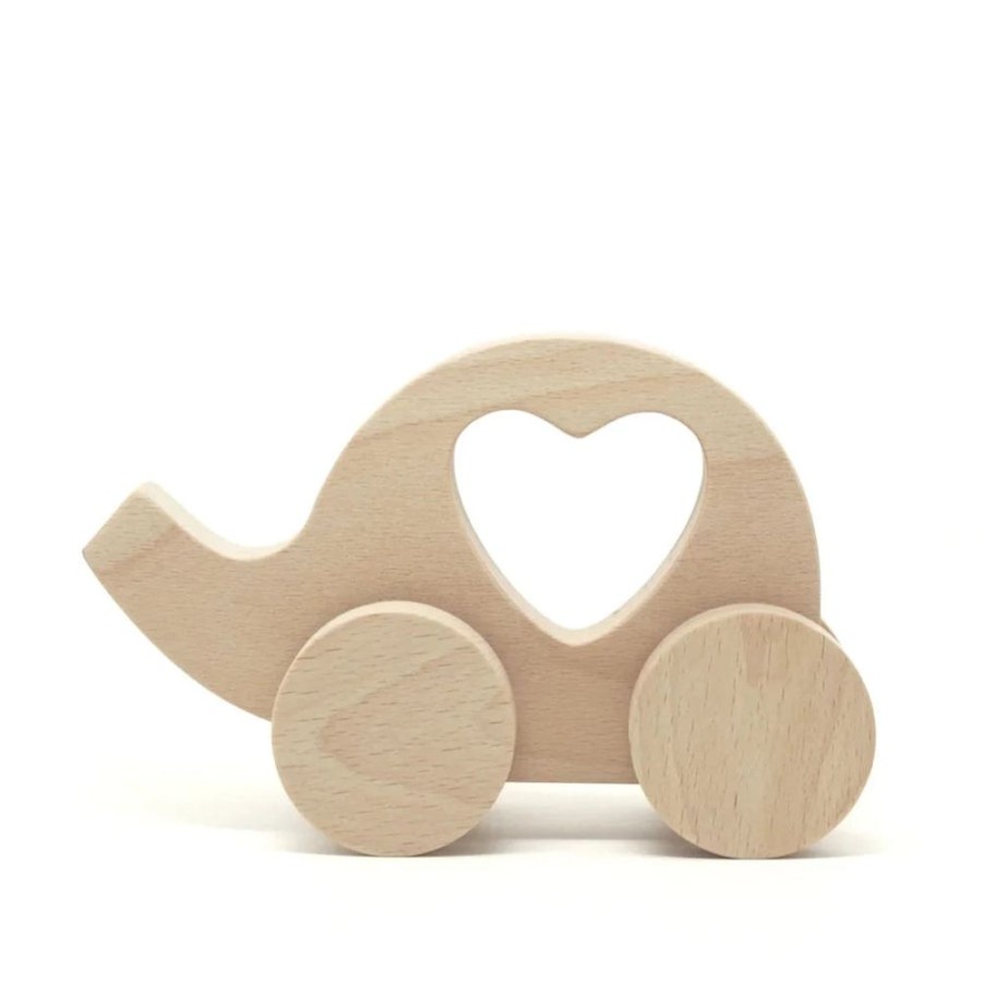 Play Loch Ness Toys | Loch Ness Toys | Wooden Push Along Elephant Car