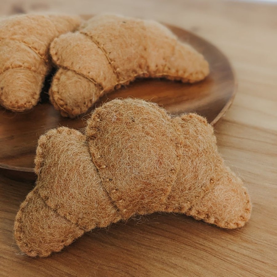 Play Papoose Toys | Felt Food | Croissant