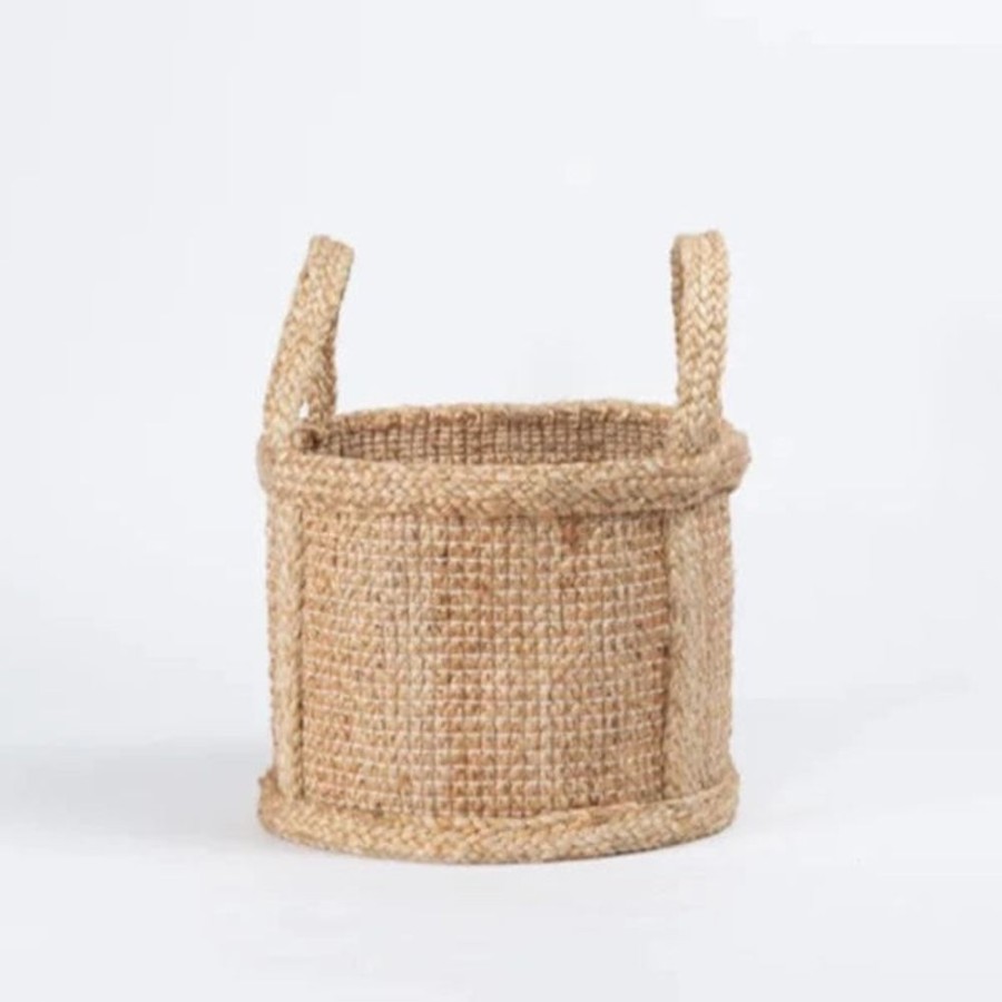 Educational Resources CORR - The Jute Works | Large Jute Storage Basket With Handles