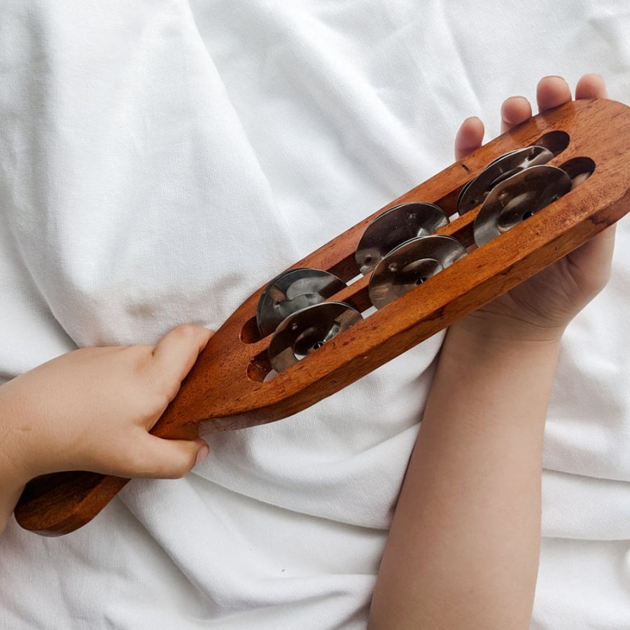 Play Artisans of Batur Village | Wooden Tambourine - Medium