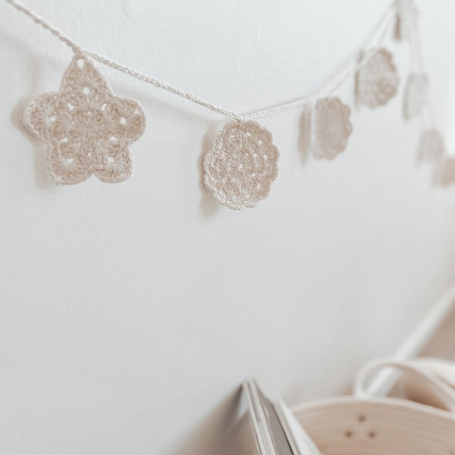 Home Above Rubies | Crochet Garland - Vintage Cream