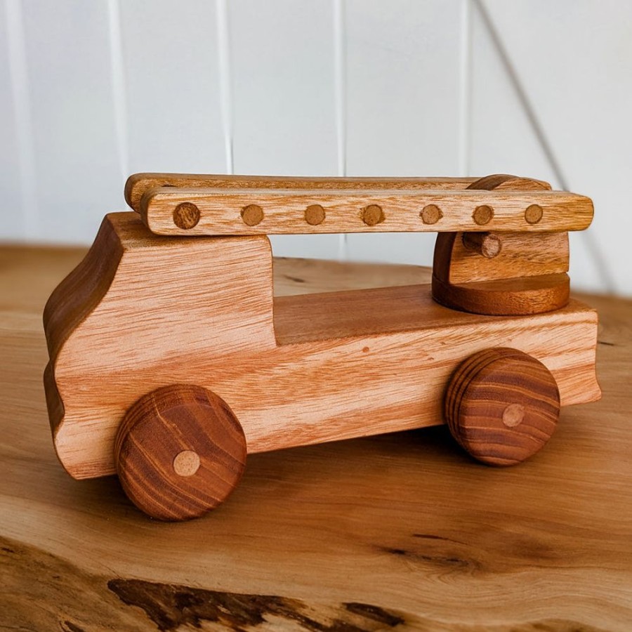 Play Artisans of Batur Village | Natural Wooden Fire Truck