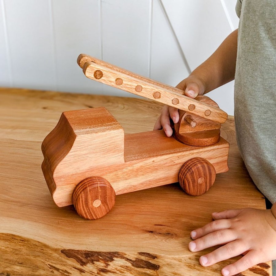 Play Artisans of Batur Village | Natural Wooden Fire Truck