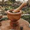 Play Q Toys | Qtoys | Wooden Mortar And Pestle - Small