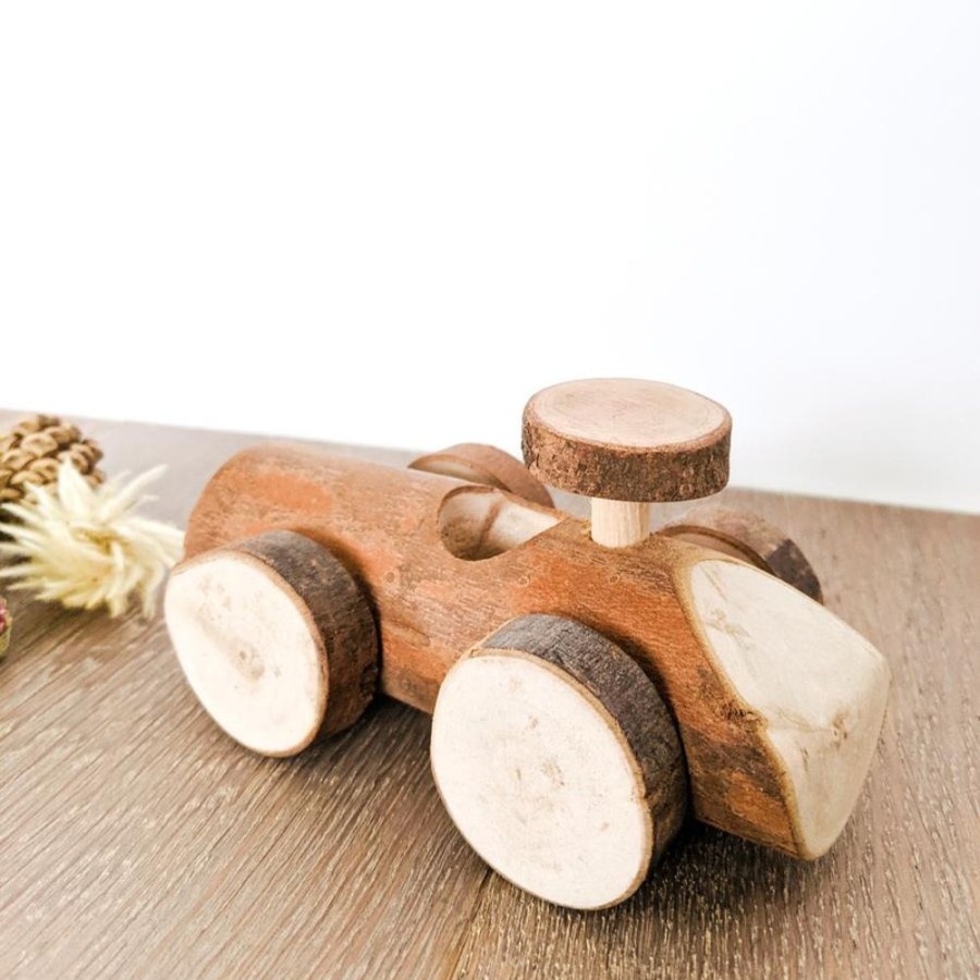 Play Q Toys | Qtoys | Natural Wooden Log Car