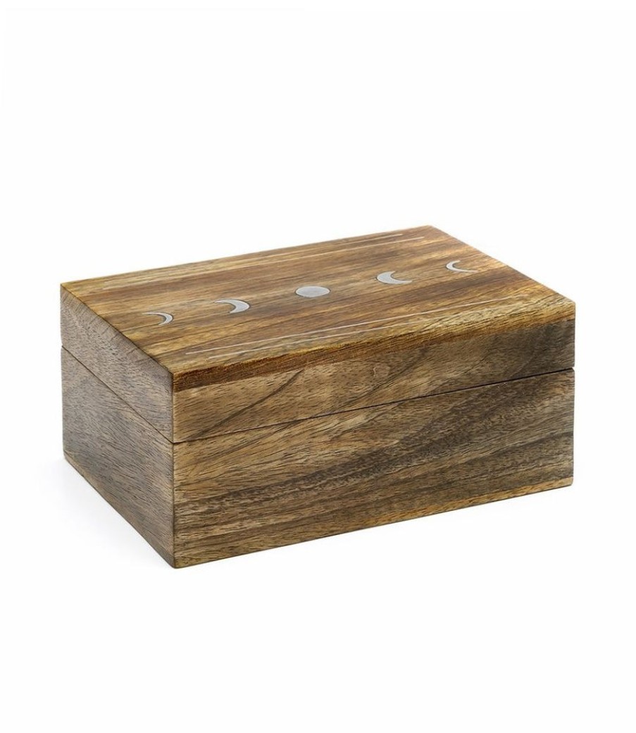 Home Matr Boomie | Wooden Keepsake Treasure Box - Lunar Design