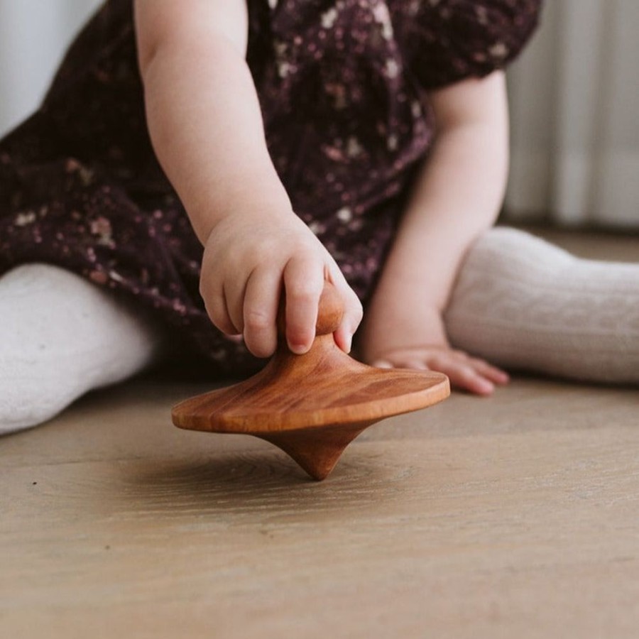 Play Artisans of Batur Village | Large Wooden Spinning Top