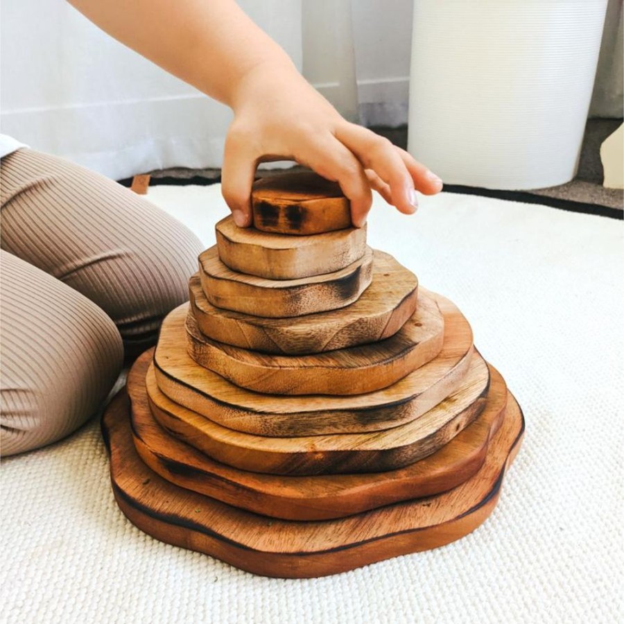 Play Papoose Toys | Stacking Plate Pyramid