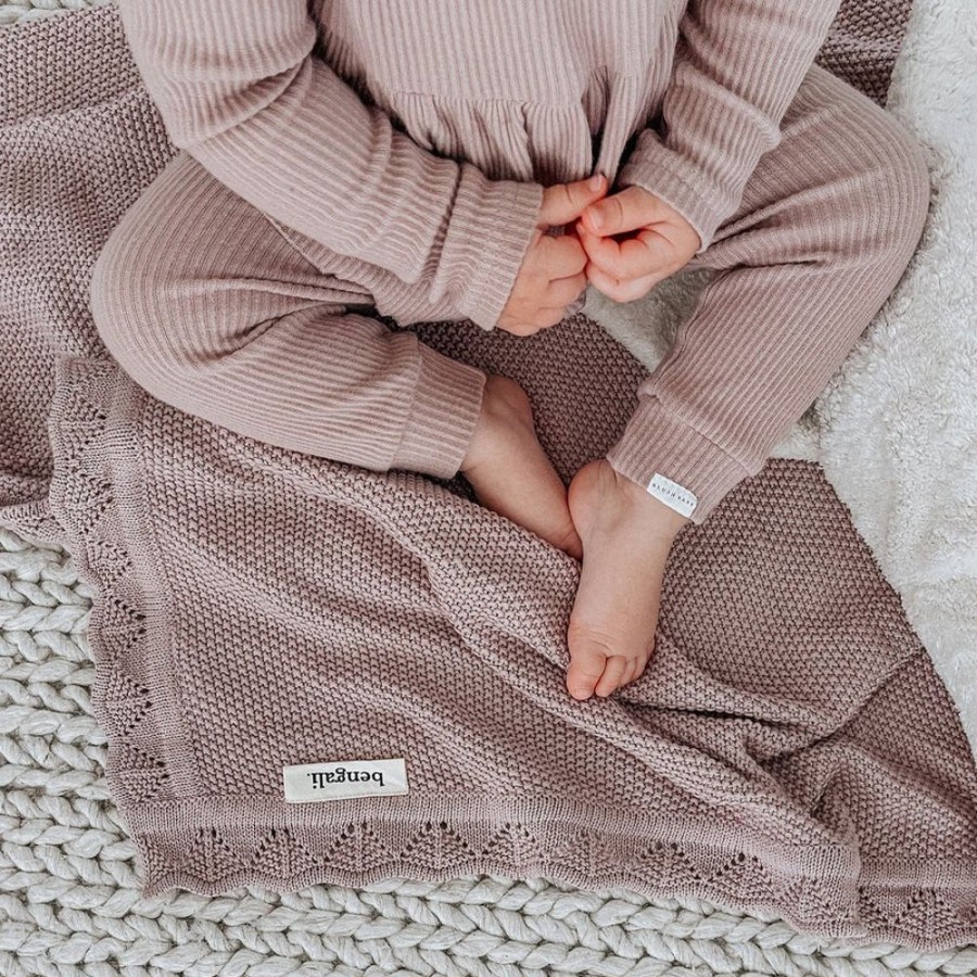 Play Bengali | Heirloom Baby Blanket - Rose