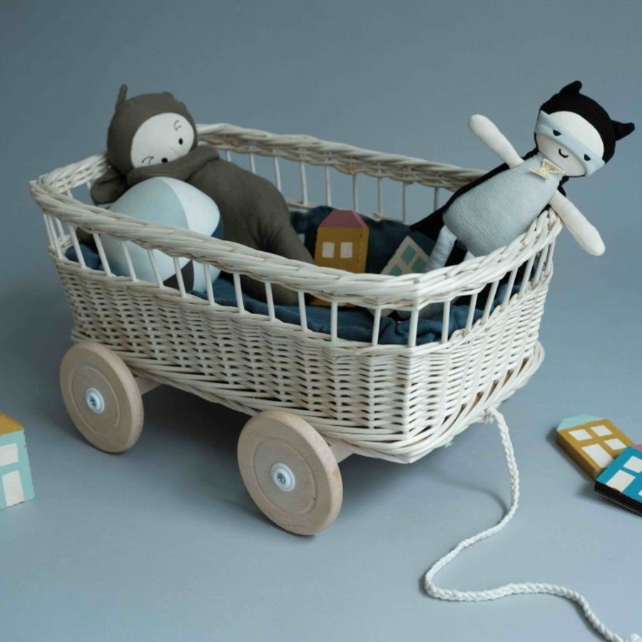 Play Fabelab | Natural Wicker Doll Wagon