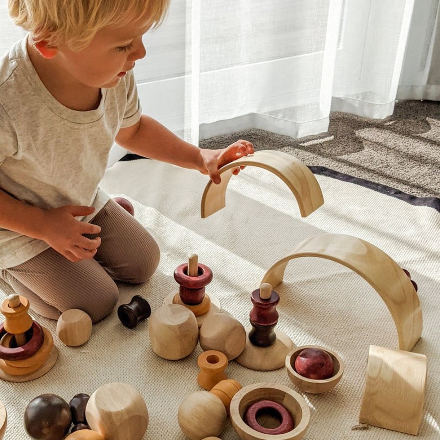 Play Blue Ribbon | Loose Parts - Wooden Arches