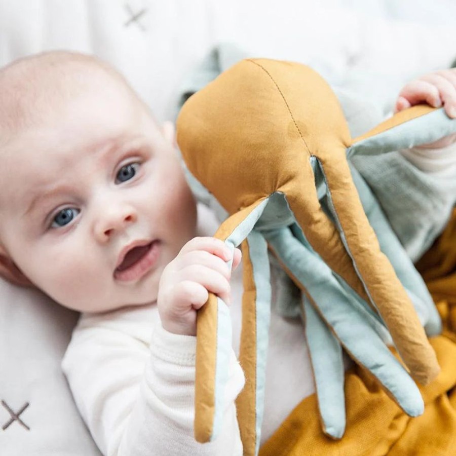 Play Fabelab | Fabelab | Organic Cotton Octopus Rattle (2 Colours)