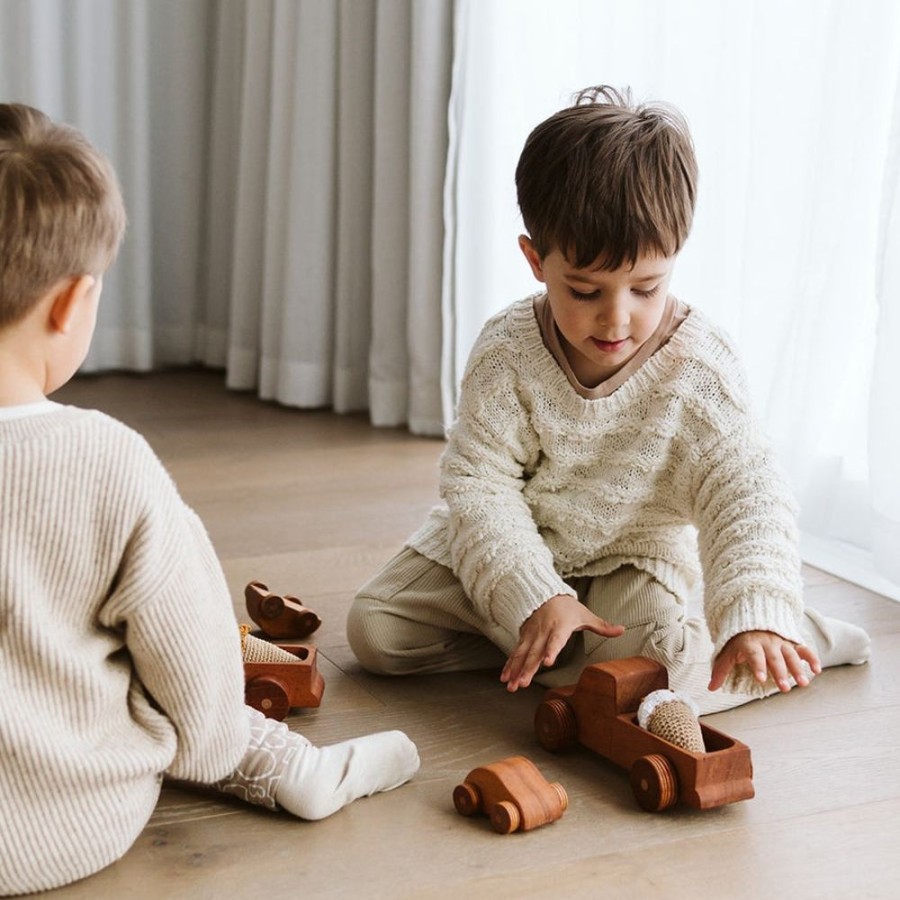 Play Artisans of Batur Village | Natural Wooden Car Set