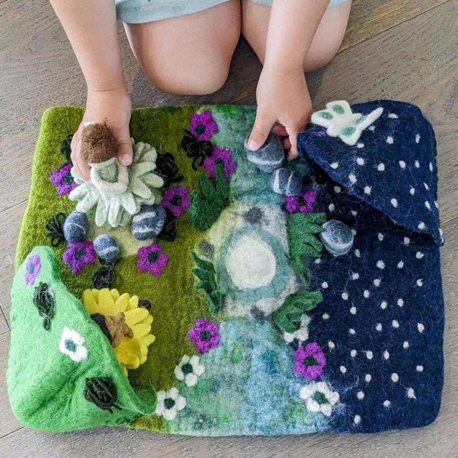 Play Himalayan Felt | Felt Mat - Garden Of The Moon Playscape (Small)