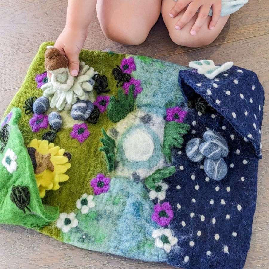 Play Himalayan Felt | Felt Mat - Garden Of The Moon Playscape (Small)