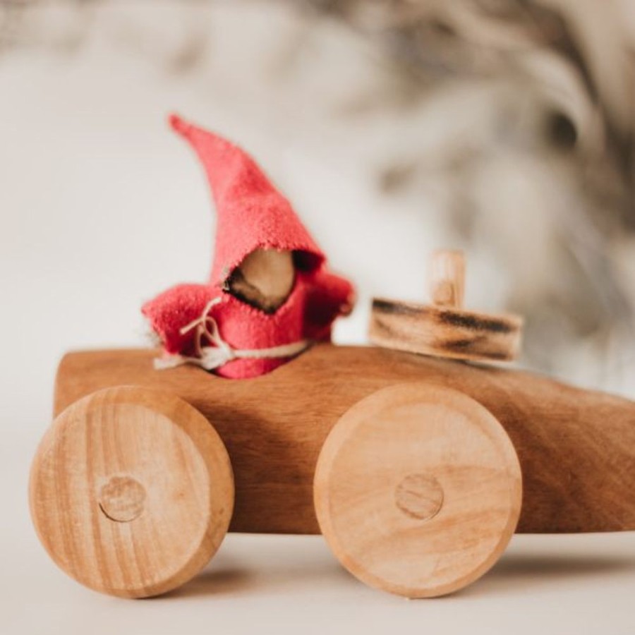 Play Q Toys | Qtoys | Natural Wooden Log Racing Car