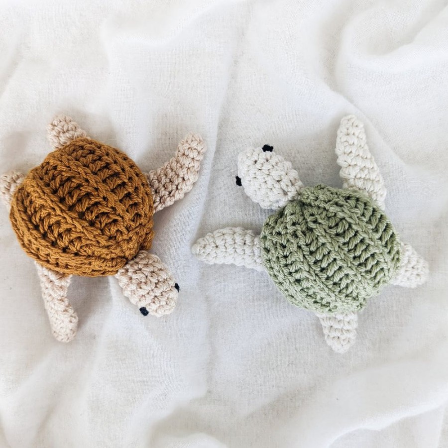 Play Above Rubies | Crochet Turtle Rattles