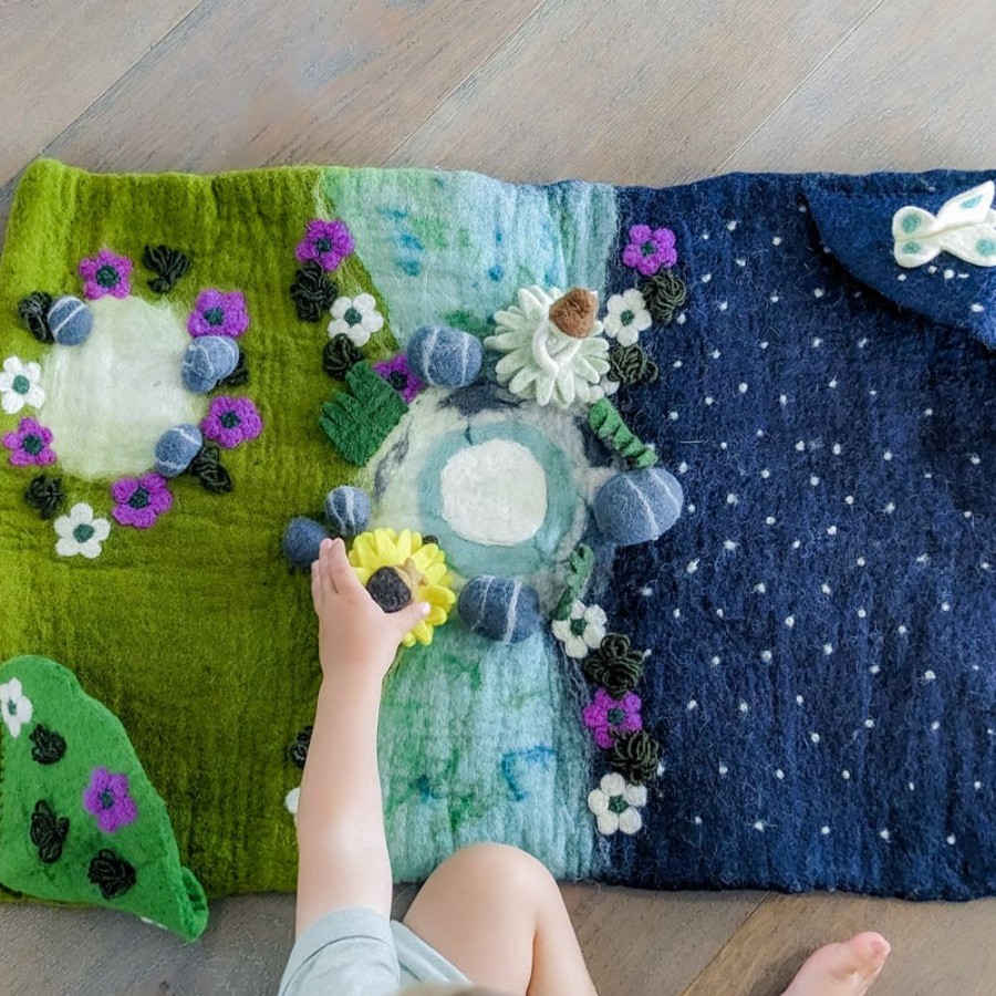 Play Himalayan Felt | Felt Mat - Garden Of The Moon Playscape (Large)