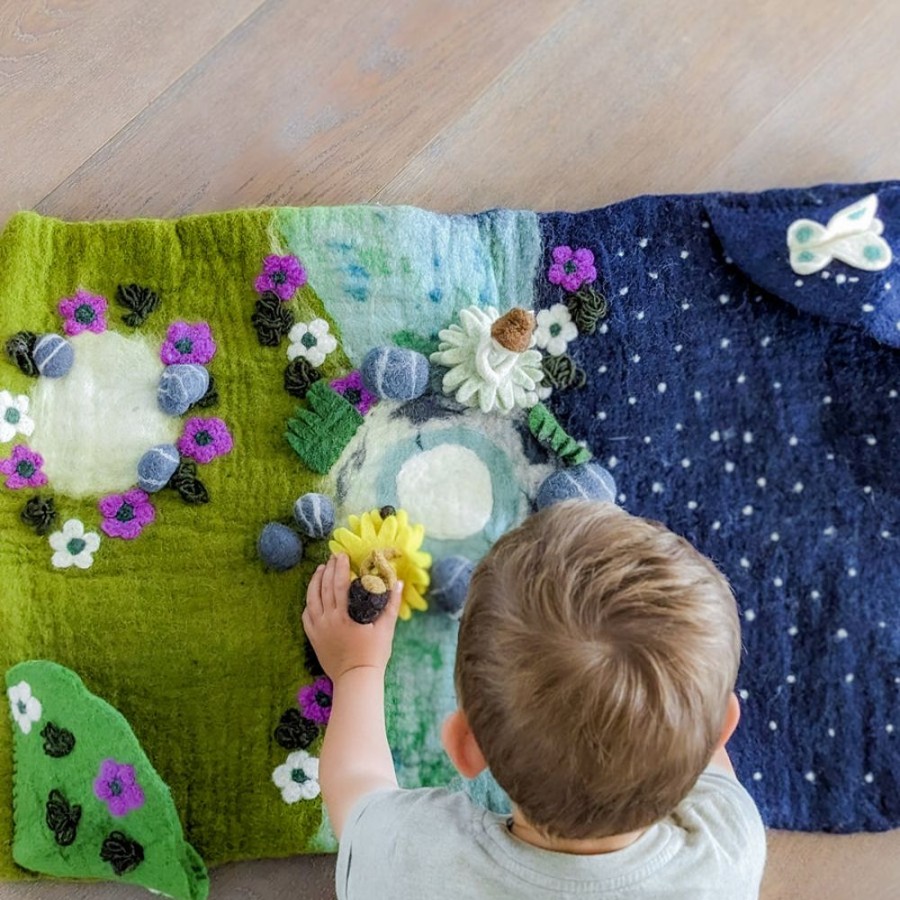 Play Himalayan Felt | Felt Mat - Garden Of The Moon Playscape (Large)