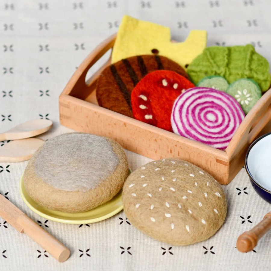 Play Tara Treasures | Felt Food | Burger Set