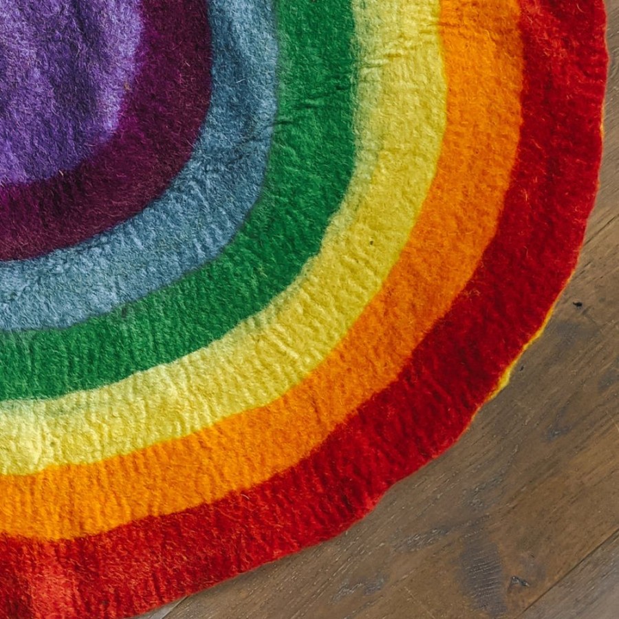 Educational Resources Himalayan Felt | Felt Play Mat - Rainbow (Large)