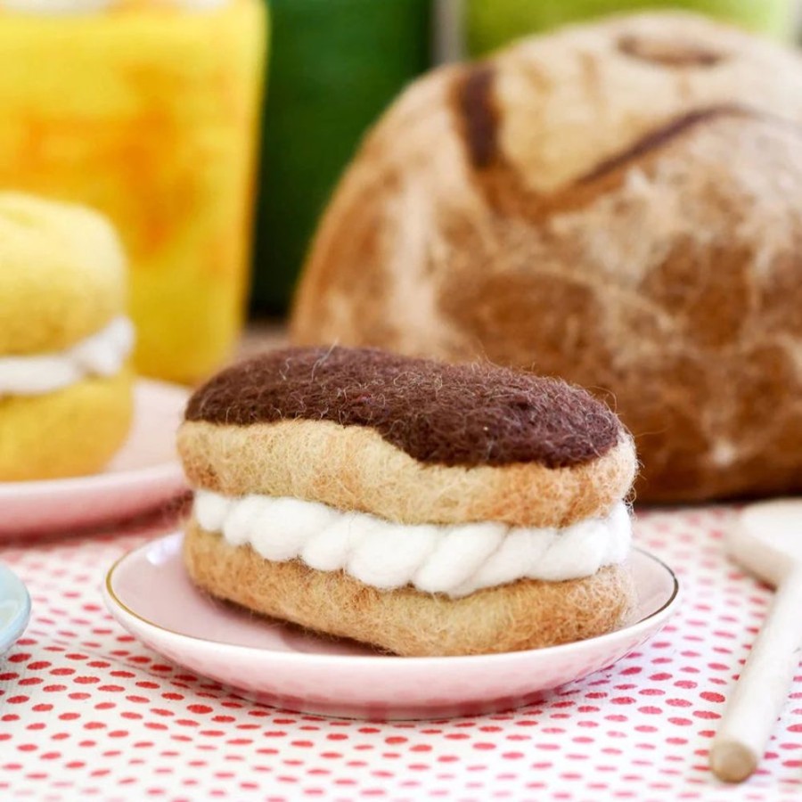 Play Tara Treasures | Felt Food | Chocolate Cream Eclair