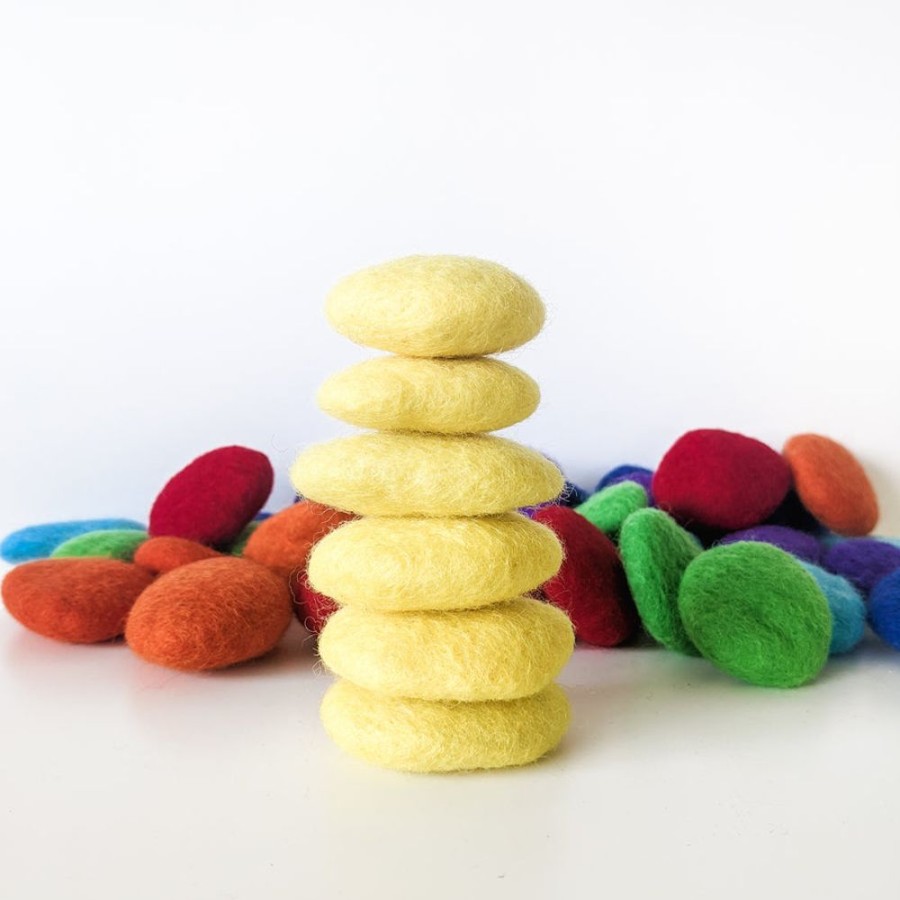 Educational Resources Felt and Yarn | Felt Pebble Sets