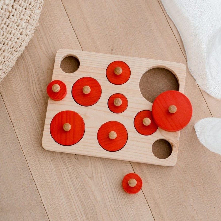 Educational Resources Q Toys | Qtoys | Montessori Circle Size Puzzle