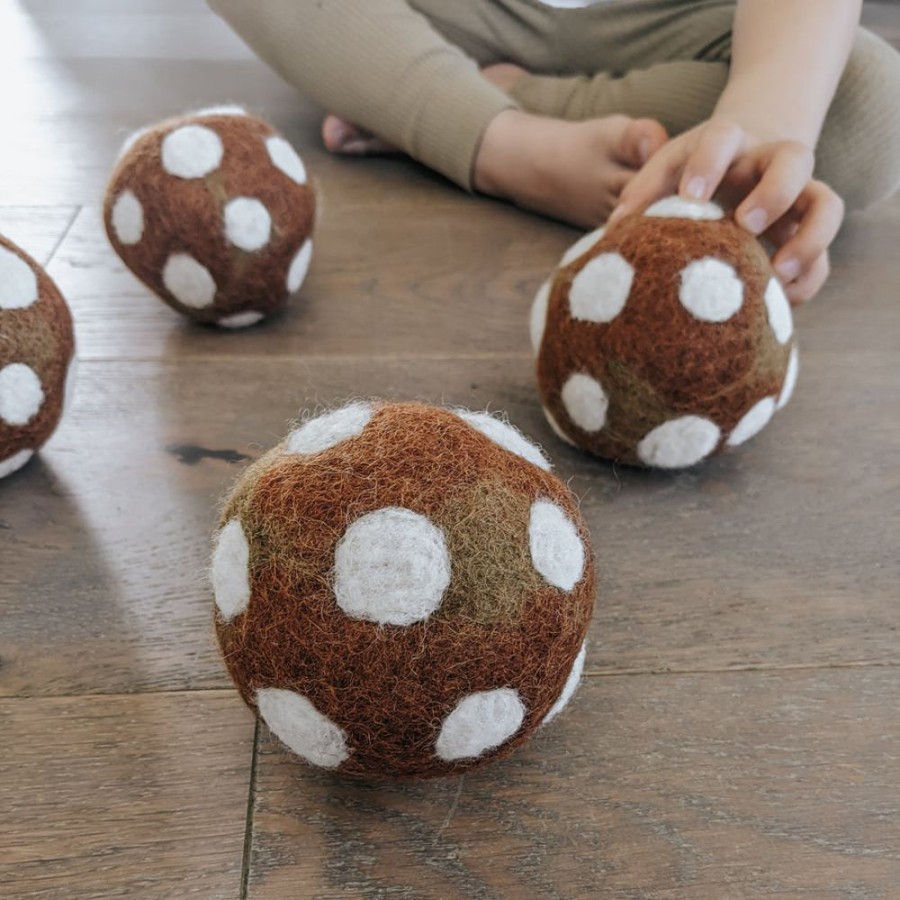 Educational Resources Himalayan Felt | Magical Mushroom Felt Ball | 2 Colours