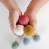 Play Papoose Toys | Earth Felt Balls - Medium (Set Of 7)