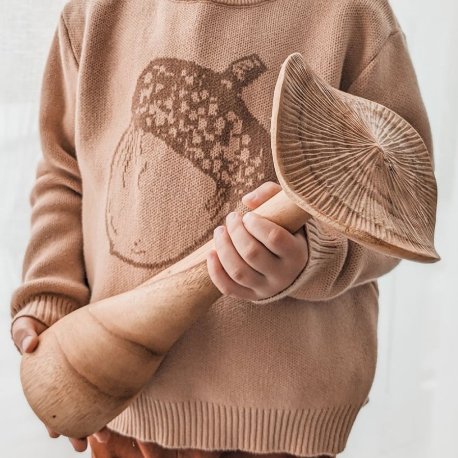 Educational Resources Artisans of Batur Village | Large Teak Mushroom