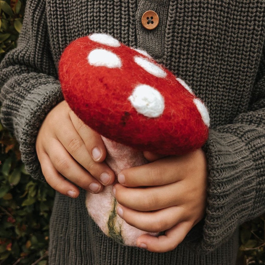 Play Himalayan Felt | Felt Hollow Mushrooms - Large