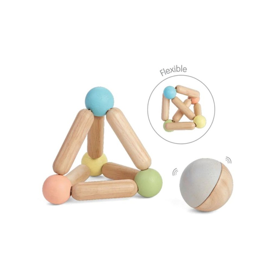 Educational Resources PlanToys | Eco Wooden Montessori Grasping Toy & Ball