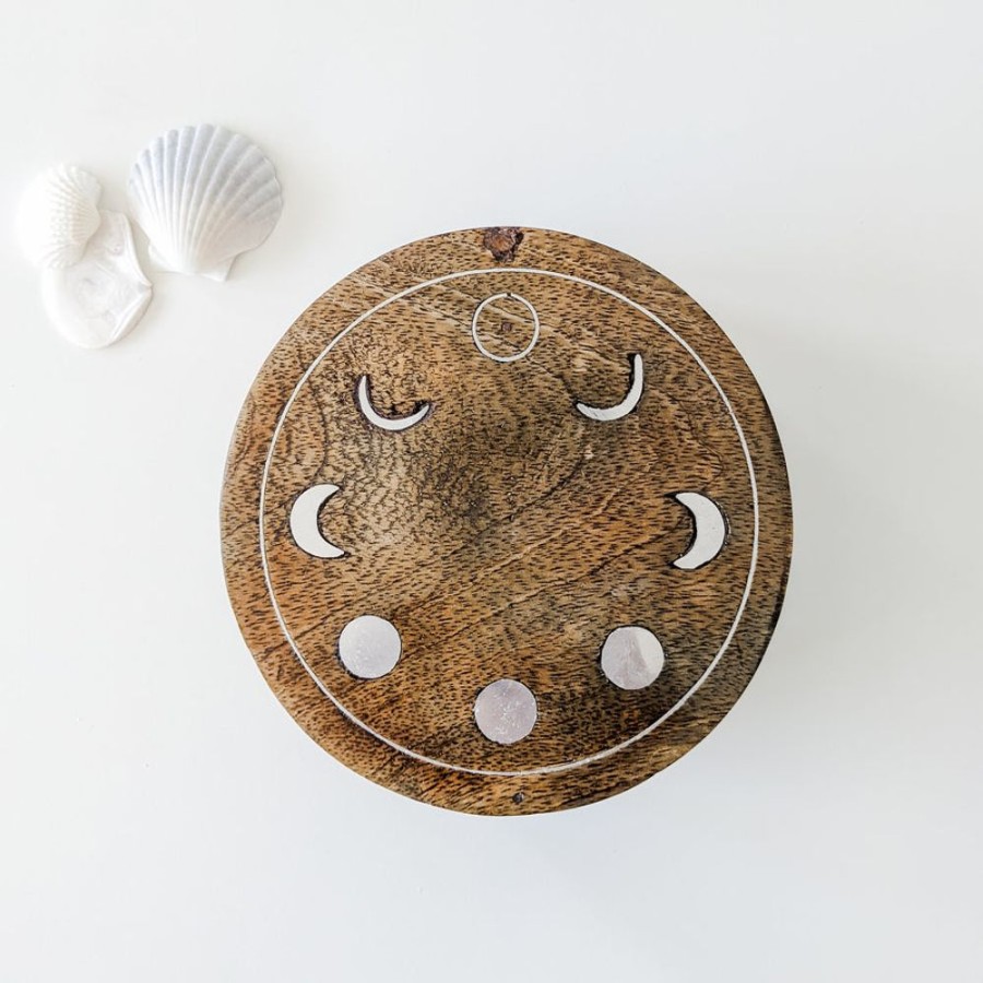 Home Matr Boomie | Wooden Keepsake Pivot Box - Lunar Design