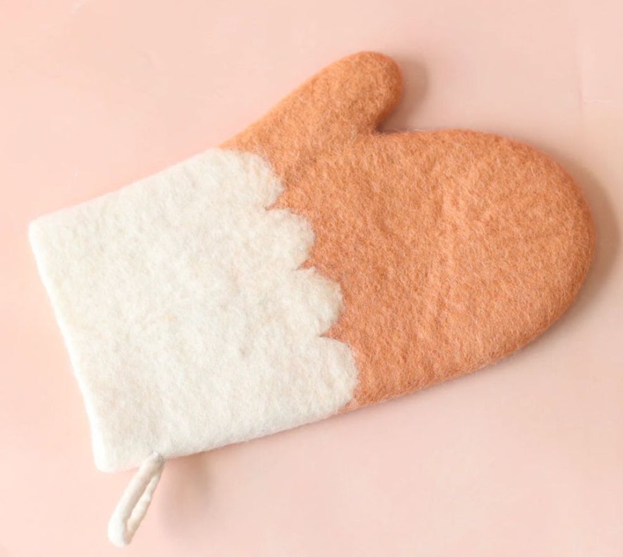 Play Juni Moon | Children'S Felt Oven Mitt (3 Colours)