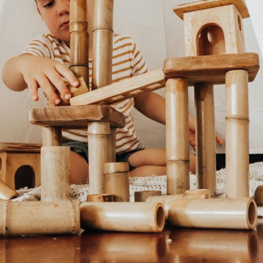 Play Q Toys | Qtoys | Bamboo Building Blocks