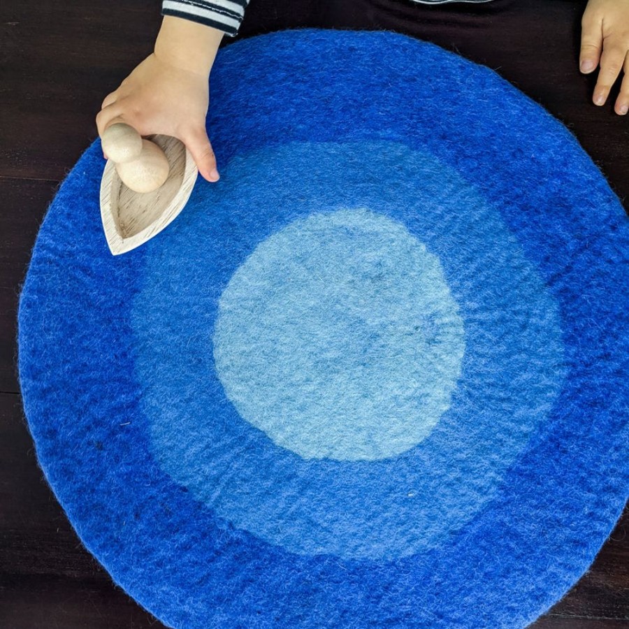 Play Felt and Yarn | Felt Play Mat - Oceanscape