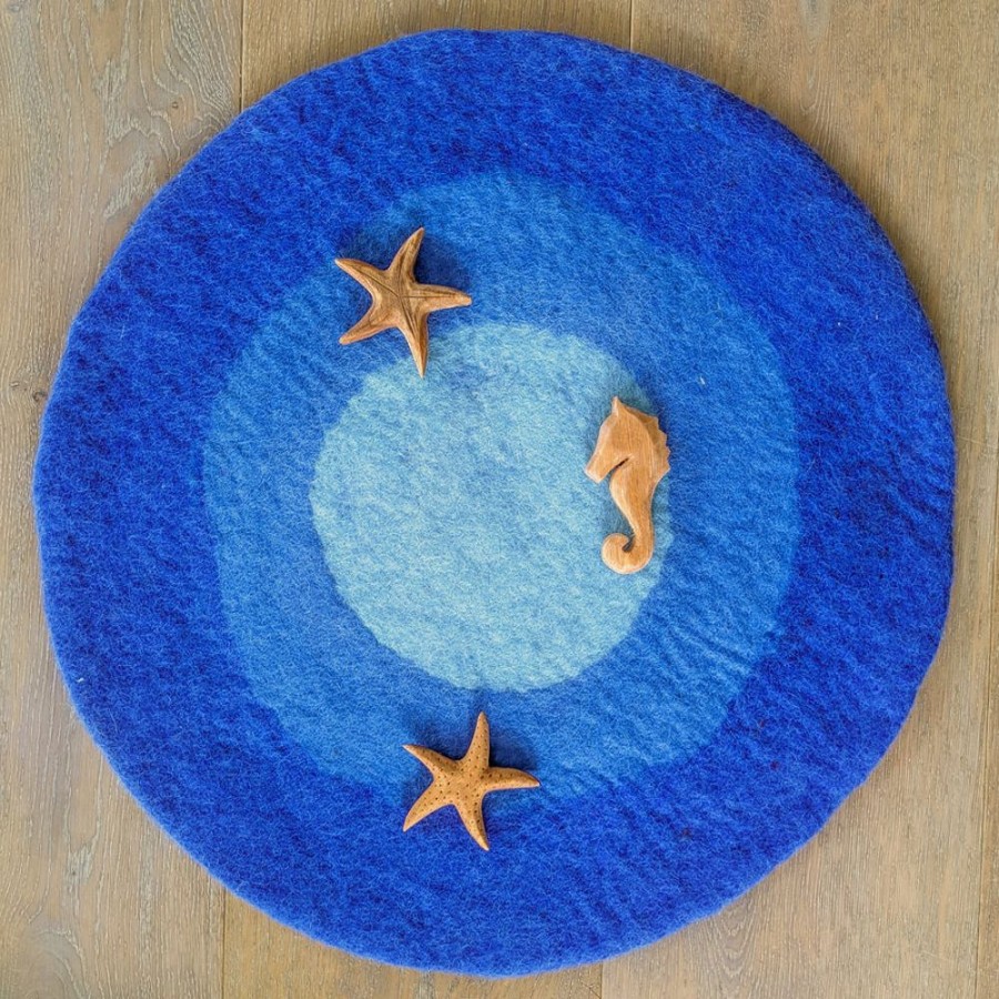 Play Felt and Yarn | Felt Play Mat - Oceanscape