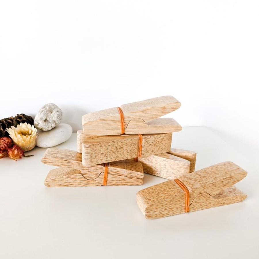 Home Gospel House Handicrafts | Wooden Peg Set (5 Pcs)